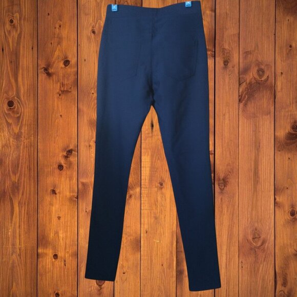 Yelete Women's Small Navy Blue "Somewhere To Go" Ponte Pants Skinny Classic NEW - Picture 4 of 4
